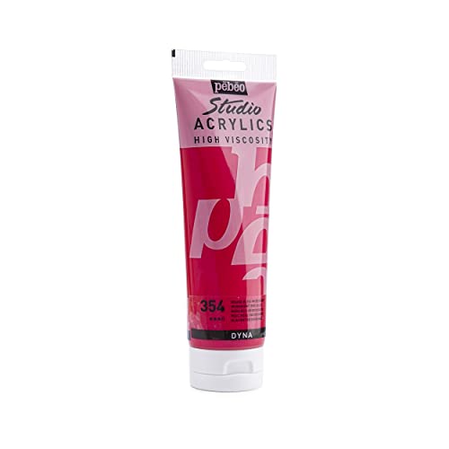 Pebeo Studio Acrylics High Viscosity, Fine Acrylic, 250 ml - Iridescent Red Blue - color: Iridescent Red Blue, size: 8.45 Fl Oz (Pack of 1)