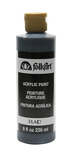 FolkArt Acrylic Paint in Assorted Colors (8 oz), , Licorice - color: Licorice, size: 8 Fl Oz (Pack of 1)
