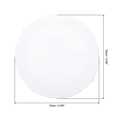 PATIKIL Paint Canvases Panel for Painting, 2 Pack 4x4 Inch Round Wood Frame Stretched Blank Art Board Panels for Acrylic, Oil, Tempera Painting, White - size: 4x4 Inch