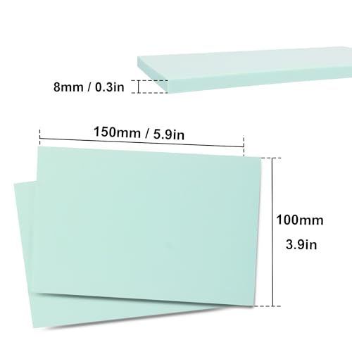 25 Pcs 4"x6" Rubber Carving Blocks, Linoleum Blocks, Stamp Carving Blocks for Printmaking, Linocut Artists, Crafts and More,(Blue) by KUKLIPJIM. - color: 25 Pcs 4"x6" Blue, size: 25 Pcs 4"x6"