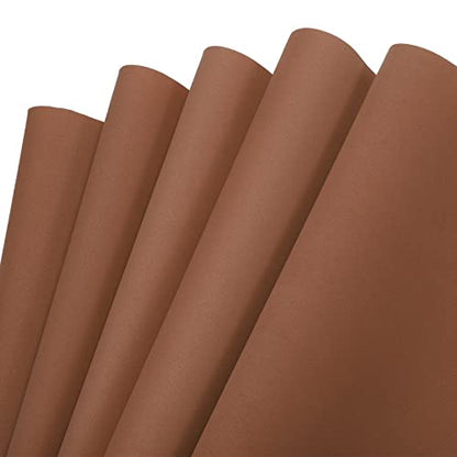 MECCANIXITY EVA Foam Sheets Brown 19.7 Inch x 17.7 Inch 0.8mm Thick Crafts Foam Sheets for Costumes, Arts and Crafts Projects Pack of 5 - color: Brown, size: 19.7 x 17.7 x 0.03 in