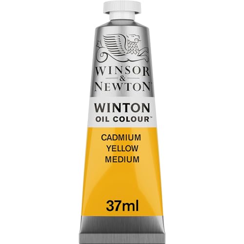 Winsor & Newton Winton Oil Color, 37ml Tube, Cadmium Yellow Medium - color: Cadmium Yellow Medium, size: 1.25 Fl Oz (Pack of 1), style: 1.25-oz Tube
