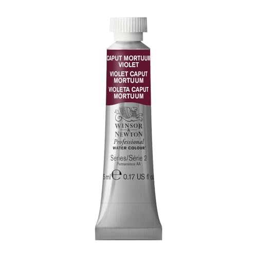 Winsor & Newton Professional Watercolor, 5ml Tube, Caput Mortuum Violet - color: Caput Mortuum Violet, style: 0.17-oz Tube
