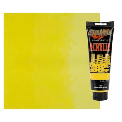 Soho Urban Artist Heavy Body Acrylic Paint - 250 ml Tube - Cadmium Yellow Light Hue - Thick, Rich Color, Excellent Coverage, Professional Quality - Artists Acrylic Paint - color: Cadmium Yellow Light Hue, size: 8.45 Fl Oz (Pack of 1)