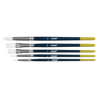 Prang Hobby Paint Brush Set, Assorted Sizes, 5 Brushes/Set, Pack of 6 Sets, 30 Brushes Total - size: 5 Count (Pack of 6)