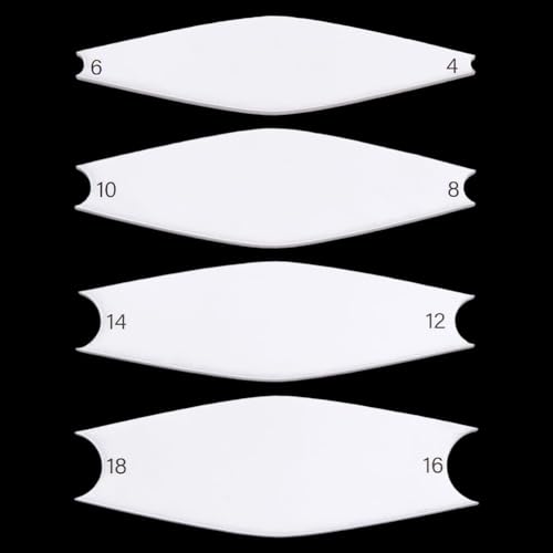 FINGERINSPIRE 4 Pcs Pottery Trimming Textured Art Tools With 4-18 Scale 4 Styles Acrylic Clay Wedging Board Set for Ceramics, Sculpting & Carving White Pottery Foot Shaper & Prep Tools for Clay Crafts