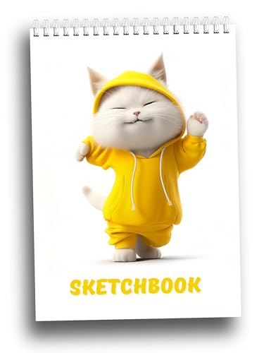 Sketchbook 8.5x11, 60 Pages, Top Spiral Bound Sketch Pad, Heavyweight 110lb/199gsm Thick Drawing Paper, Large Art Sketch Book for Kids, Adults & Beginners, Ideal for Sketching, Coloring & Doodling