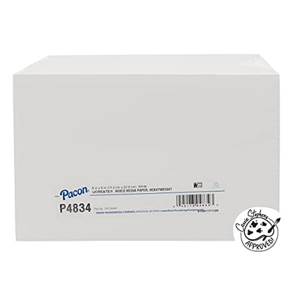 UCreate Mixed Media Art Paper, Wet or Dry Media, White