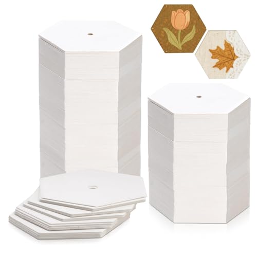 480 PCS Hexagon Piecing Paper Templates, 1.5" White Paper templates, Quilting Templates Accessories for DIY Patchwork Crafts and Sewing Supplies - size: 1.5 Inch- 480 pcs Hexagon