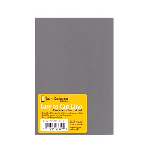 Richeson Easy To Cut Unmounted Linoleum 4x6" Sheet