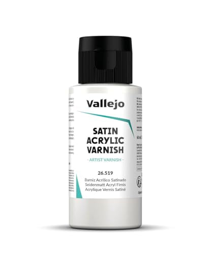 Vallejo Model Color 60 ml Satin Liquid Varnish - style: Satin Acrylic Varnish 60 ml. (2.02 fl.oz.)