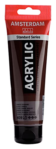 Amsterdam Standard Series Acrylic Tube 120ml Burnt Umber 409 (17094092) - color: Burnt Umber, size: 4.06 Fl Oz (Pack of 1)