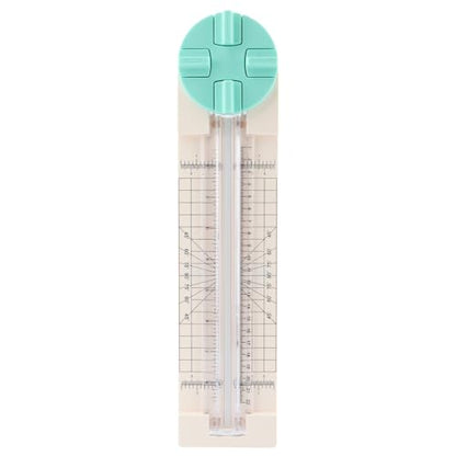 A5 Paper Cutter,4 in 1 Paper Trimmer Photo Cutter,Scrapbook Papers Craft Cutter with Dial Blades of Straight,Wave,Perforated,Creasing for Cutting Papers,Coupons,Postcards,Card(Green) - color: Green