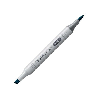 Copic Markers BG09 Ciao with Replaceable Nib, Blue Green - color: Blue Green