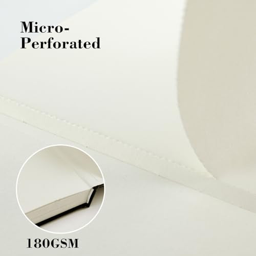 CuppaClip Sketch Book Hardcover Drawing Pad 300GSM Acid-Free Paper Spiral Bound Sketchbook 50 Sheets/100 Pages Art Supplies (Hardcover, 8.3x11.8in) - color: Hardcover, size: 8.3x11.8in