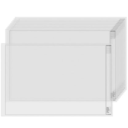 Gilprop 10 Sheets Architectural Vellum Paper 18" x 24" Drafting Vellum Tracing Sheets White Translucent Drafting Paper Rag with Border and Title Block for Drawing Sketching Architecture Building - size: 18 x 24 Inch, style: No Grid