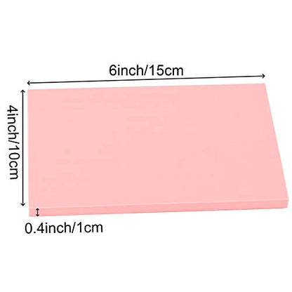 ZOENHOU 20-Count 4 x 6 Inch Pink Soft Rubber Carving Blocks, Crafts Stamping Blanks, Linoleum Blocks for Printmaking - color: Pink