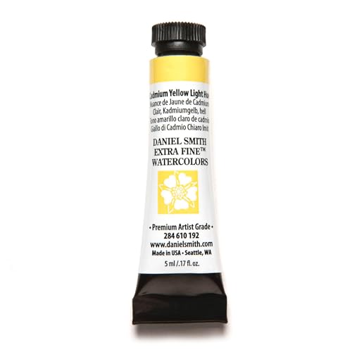 Daniel Smith Extra Fine Watercolor Paint, 5ml Tube, Cadmium Yellow Light Hue, 284610192 - color: Cadmium Yellow Light Hue