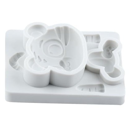 Tiger Polymer Clay Mold Tiger Woodland Animal Silicone Molds - color: Style S