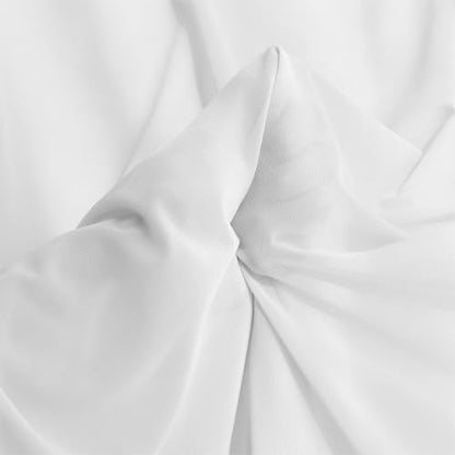 Manyshofu White Mesh Fabric by The Yard 4-Way Stretch, 60 Wide (1 Yard) - color: White, size: 1 Yard