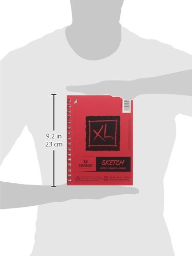 Canson XL Series Sketchbook, Foldover Pad, 18x24 inches, 125 Sheets (50lb/74g) - Artist Paper for Adults and Students - Graphite, Charcoal, Pencil, Colored Pencil