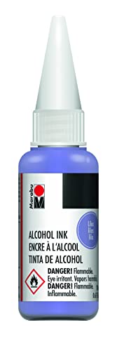 Marabu Alcohol Ink - Lilac - Paint a Symphony of Tender Blossoms, Invoking The Serenity and Beauty of a Spring Garden - 20ml Bottle