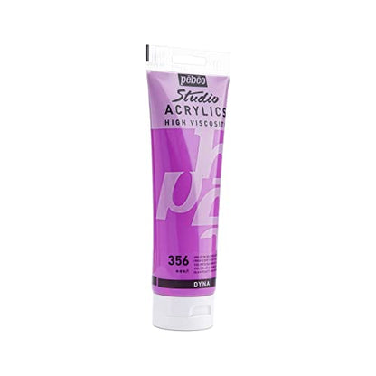 PEBEO Studio Acrylics High Viscosity, Fine Acrylic, 250 ml - Iridescent Violet Blue (169356) - color: Iridescent Violet Blue, size: 8.45 Fl Oz (Pack of 1)