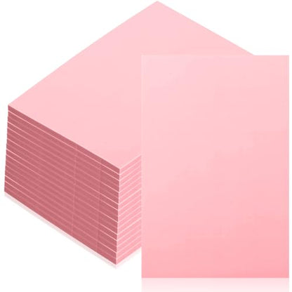 16 Pcs 4" x6“ Pink Rubber Art Soft Linoleum Carving Block, Rubber Crafts Linocut Block for Printmaking,Stamp Carving Block - size: 16