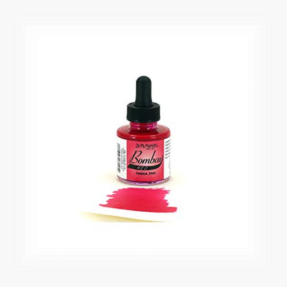 Dr. Ph. Martin's Bombay India Ink (2BY) Ink Bottle, 1.0 oz, Red, 1 Bottle
