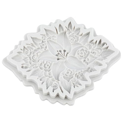 Lily Flower Silicone Molds Flower Leaves Polymer Clay Mold - color: Style C