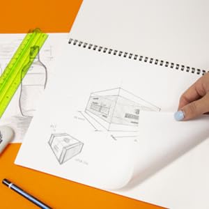 BAZIC Products Sketch Book, Side Bound, 8.5 x 11 in, 30 Sheets, 2-Pack - color: 30 Sheets - 8.5"x11", size: 2-Pack