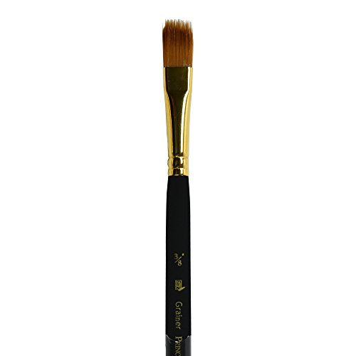 Princeton Mini-Detailer Grainer Brush, Synthetic, Short Handle, Size 3/8 inch, 1 Count - color: Black, size: 3/8
