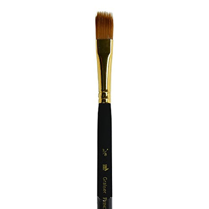 Princeton Mini-Detailer Grainer Brush, Synthetic, Short Handle, Size 3/8 inch, 1 Count - color: Black, size: 3/8