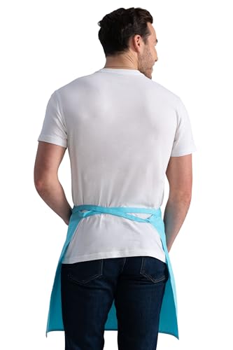 Chef Works Unisex Half Bistro Server Apron - color: Turquoise