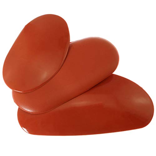MEETOOT Clay Rubber Three Piece Set Soft Mud Tools Rib for Pottery and Clay Artists Casting Clay on Wheels, Hand-Built or Engraved