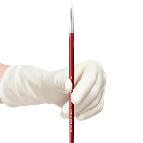 Connoisseur White Taklon All Media Brush, #1 Round - size: #1, style: Round