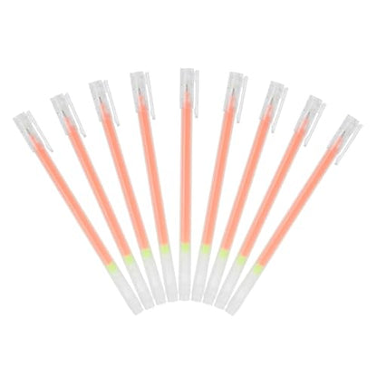 MECCANIXITY 9 Pcs Metallic Vibrant Sparkle Gel Pens, Drawing Pens with Fine Point 1mm for Adult Drawing Doodling Journaling Art Supplies and DIY Crafts, Orange - color: Orange