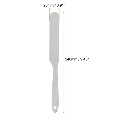 HARFINGTON 2Pcs Silicone Spatula Scraper 9.45" Reusable Non-Stick Flexible Spatulas for Epoxy Resin Liquid Paint Arts DIY Crafts, Grey - color: Gray
