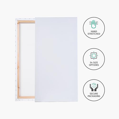 Value Pack of 1 Stretched Canvas 17x17 inch, 1-1/2 (1.5) inch deep for Your Paintings/Artwork/Wall Art/Wall Decor (Pack of 1 Canvas, 17 x 17 inch, Square) - size: 17 x 17 inch, style: Pack of 1