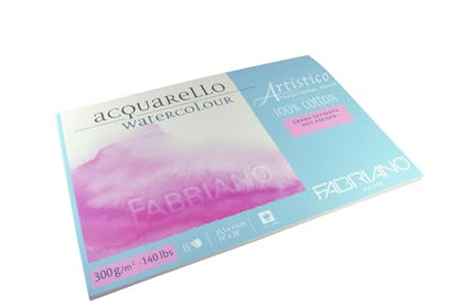 Fabriano Artistico Watercolor Block, 14" x 20", Traditional White - size: 14x20, style: Hot-Press