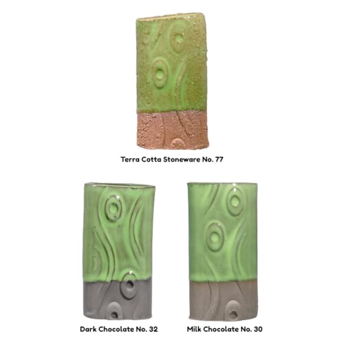 AMACO Celadon High Fire Gloss Glaze, 16 oz. (473 mL), C-43 Wasabi | Transparent, Mixable Mid-High Fire Cone 5-6 (C) Liquid Ceramic Pottery Glaze for Bisque - color: C-43 Wasabi