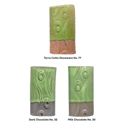 AMACO Celadon High Fire Gloss Glaze, 16 oz. (473 mL), C-43 Wasabi | Transparent, Mixable Mid-High Fire Cone 5-6 (C) Liquid Ceramic Pottery Glaze for Bisque - color: C-43 Wasabi