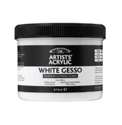 Winsor & Newton Professional Acrylic Medium, White Gesso, 946ml - color: White Gesso, style: 946ml (32-oz)