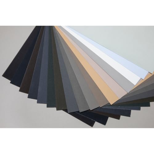 Oufin Youpin Sanded Pastel Paper Pad for Artists - (21.2×15.3Inches) 54 x39 cm - 600gsm - 12 Sheets of 6 Assorted Colors -Heavyweight Drawing Paper Pad for Pencils and Soft Oil Charcoal Pastels