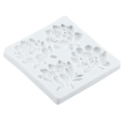 Animal Lotus Flower Polymer Clay Mold Cat Dog Owl Silicone Molds - color: Style B