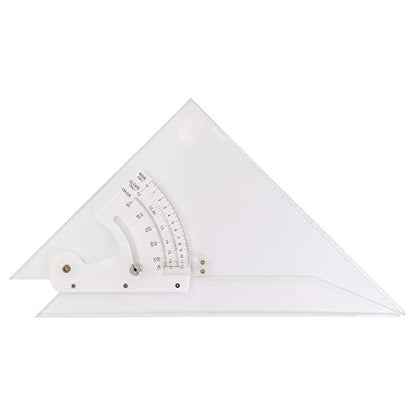 Pacific Arc Professional Adjustable Triangle Clear With Inking Edge 10" - style: 10 inch