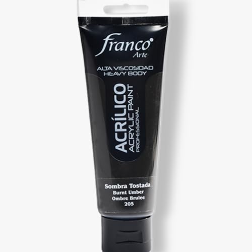 Professional Acrylic Paint – Premium Water-Based, Quick-Drying Acrylics for Artists & Crafters, Non-Toxic Rich Pigment, Multi-Surface Paint for Canvas, Wood, Paper, Ceramic & Indoor Projects Burnt Umber Hue 3,38 U.S fl oz - color: Burnt Umber Hue
