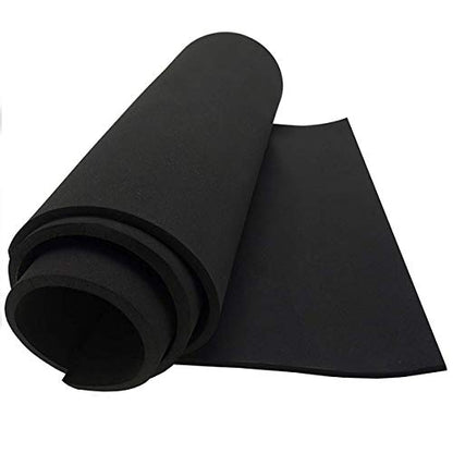 Dualplex Neoprene Sponge Foam Rubber Sheet Roll, 12x54 Inches x 1/8" Thick, Perfect Cosplay Padding, DIY Project Sheet - Easy Cut Non-Adhesive Multi-Function Soundproof Rubber Foam - size: 12X54 inches X 1/8" Thick