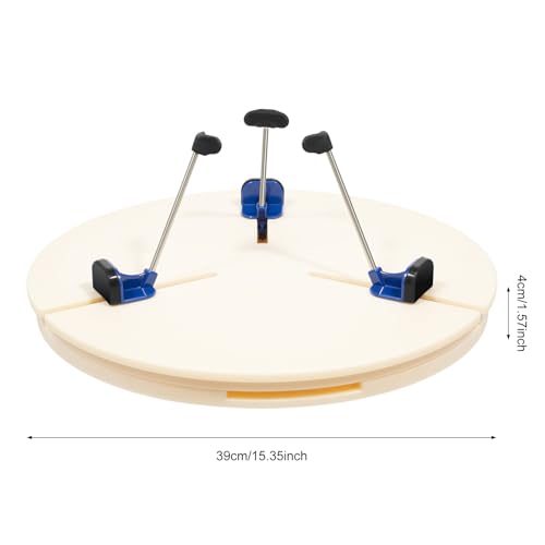 Pottery Machine Turntable Clamp, Detachable Ceramic Pottery Trimming Tool Set, Adjustable Ceramic Art Spinner Repair Tool for Beginners and Professionals