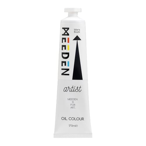 MEEDEN Artist Grade Oil Paint: Mars Black - 170ml/5.7oz Tube | Professional Art Paints and Supplies for Canvas Painting - color: Mars Black, size: 5.7 Fl Oz (Pack of 1)